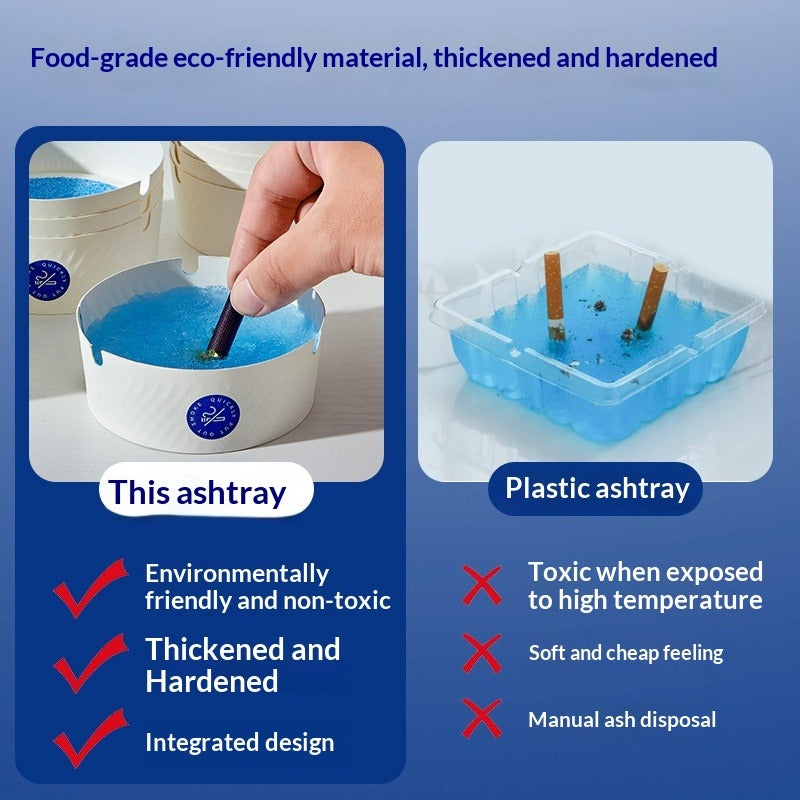 Disposable Eco-Friendly Smoke-Absorbing Ashtray