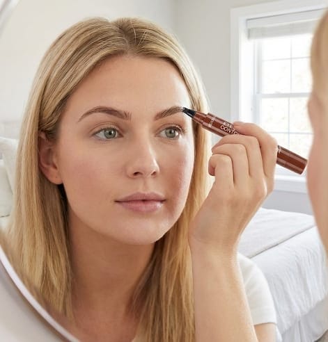 Four-pronged liquid eyebrow pencil