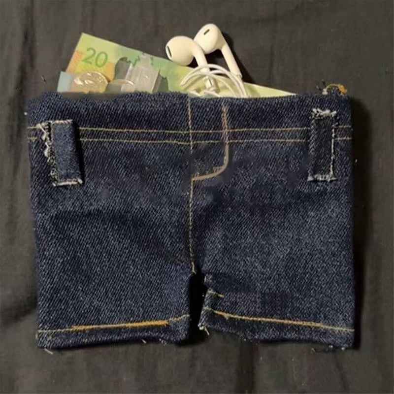 Foldable Jeans Coin Purse