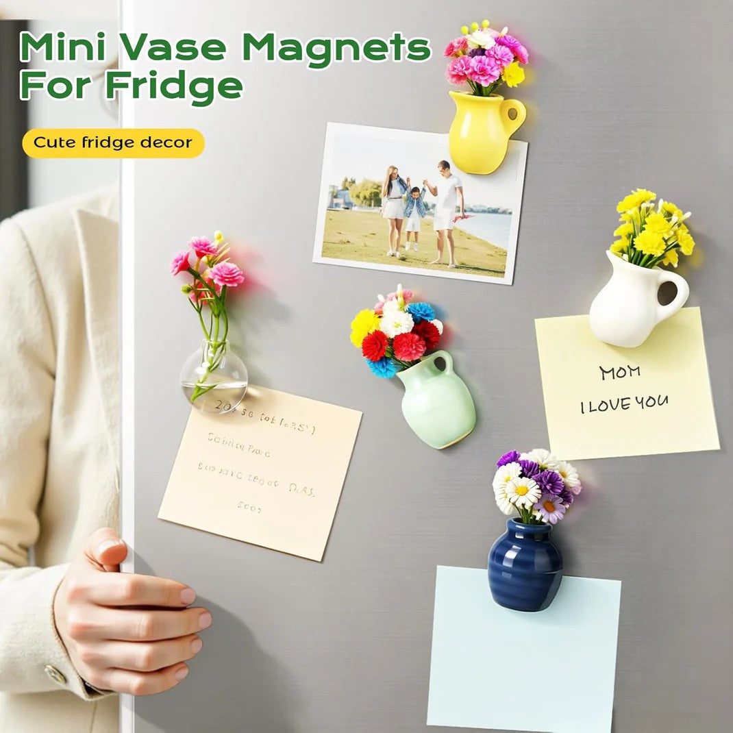 Mini Vase Refrigerator Magnet Set